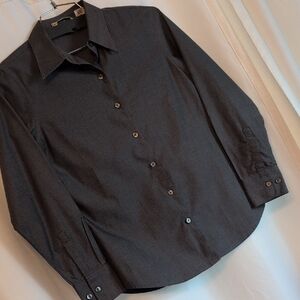 Eddie Bauer Dark Gray Button Down Shirt